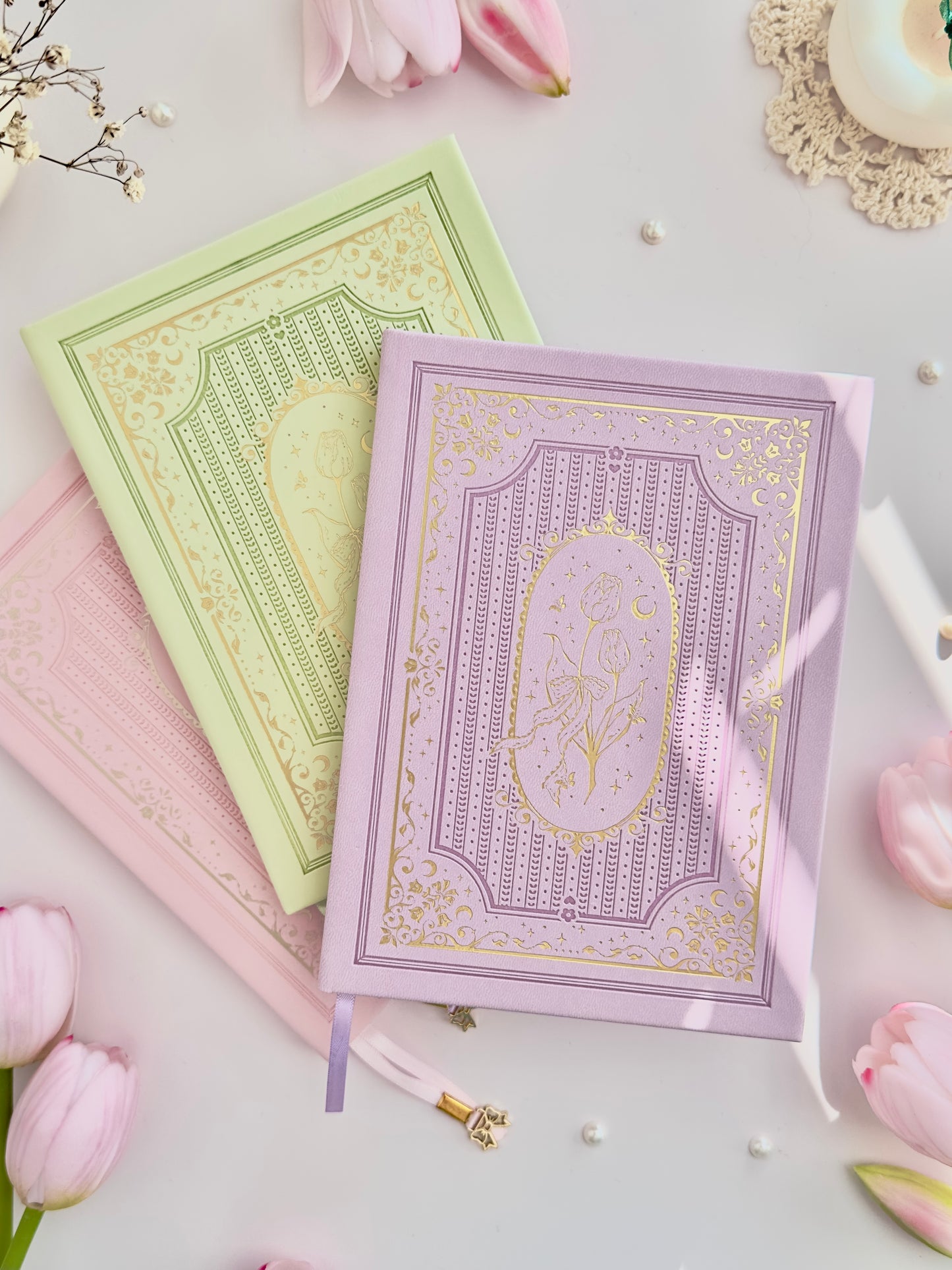 160 gsm | B5 | tulip spell book - aurora (sketchbook)