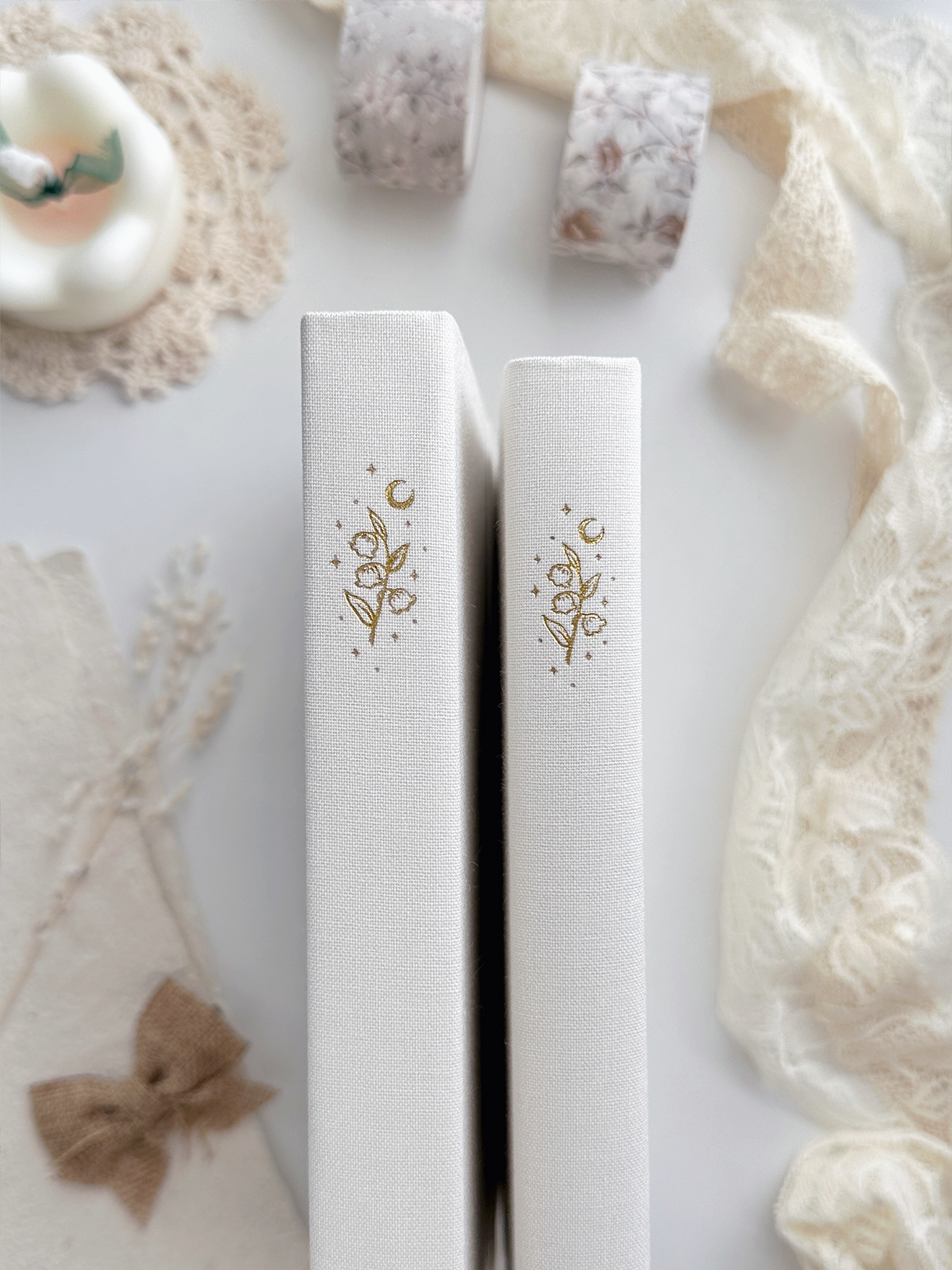 160 gsm | A5 | lily of the valley notebook (dotted)