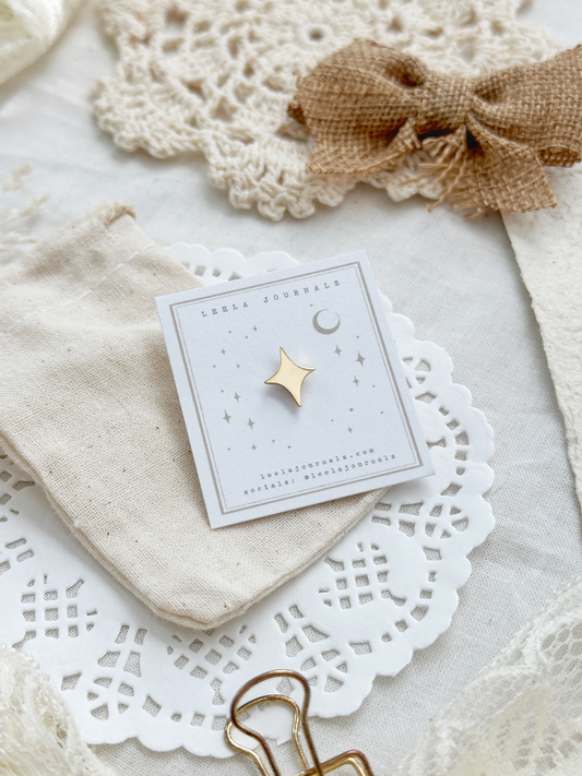 mini star gold filler pin
