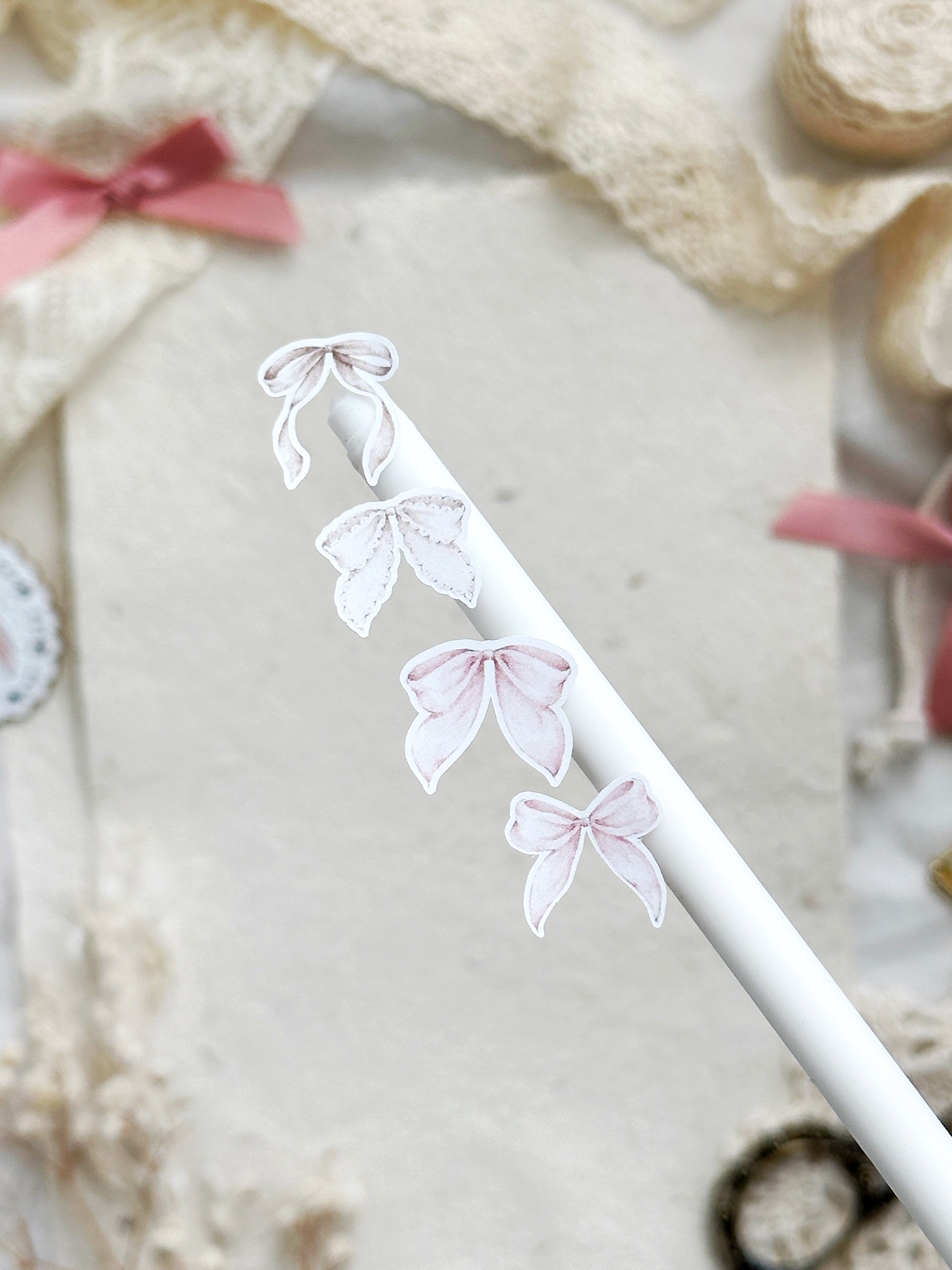 princess bows (mini or large) sticker sheets