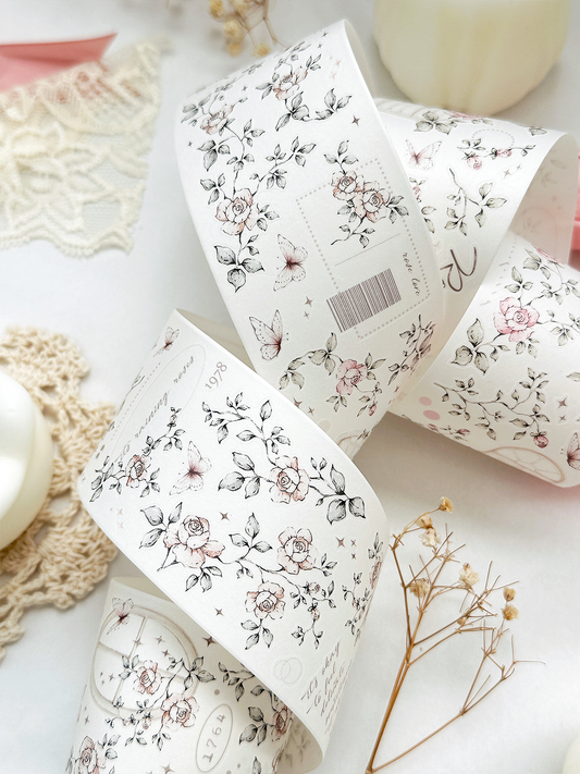 field of roses pet & washi tape (pre-cut)