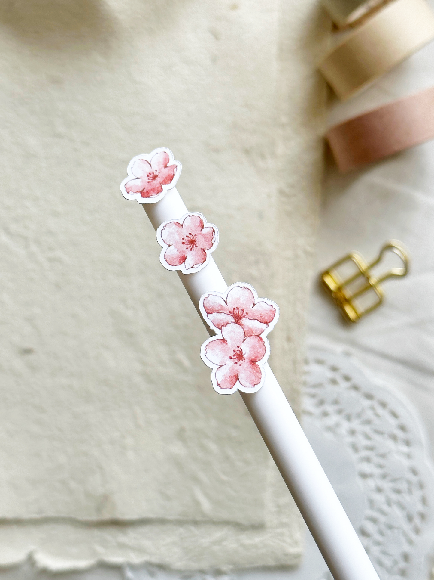 sakura lantern stickers