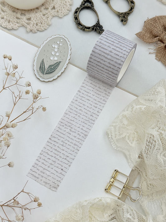 script & type 30mm washi tape