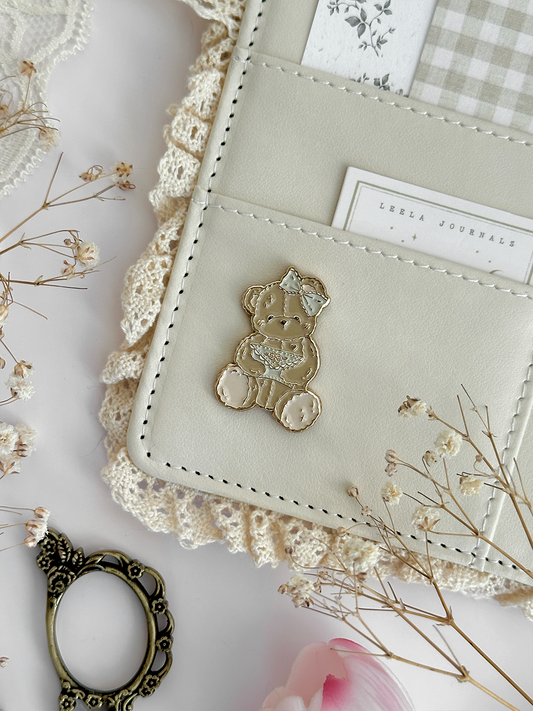 teddy bear journal charm magnet