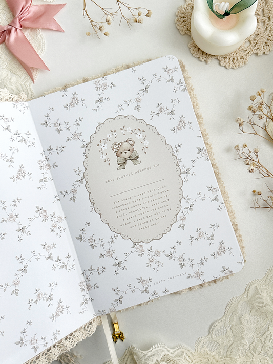 160 gsm | B5 | teddy bear notebook (dotted)