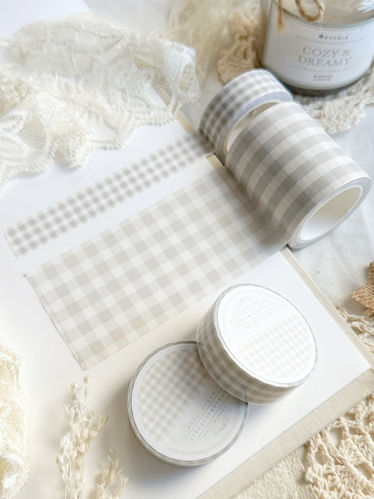 gray plaid washi tape