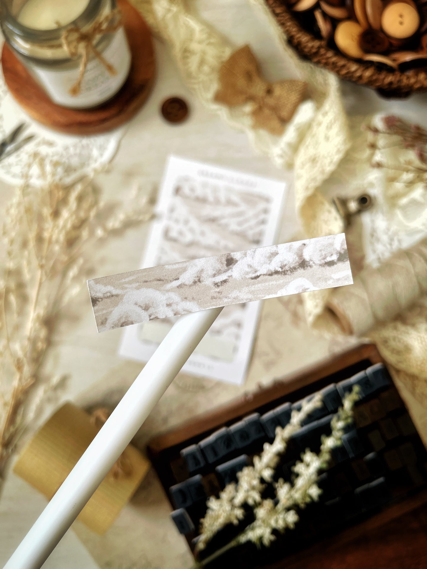 creamy clouds sticker sheet - 1pc