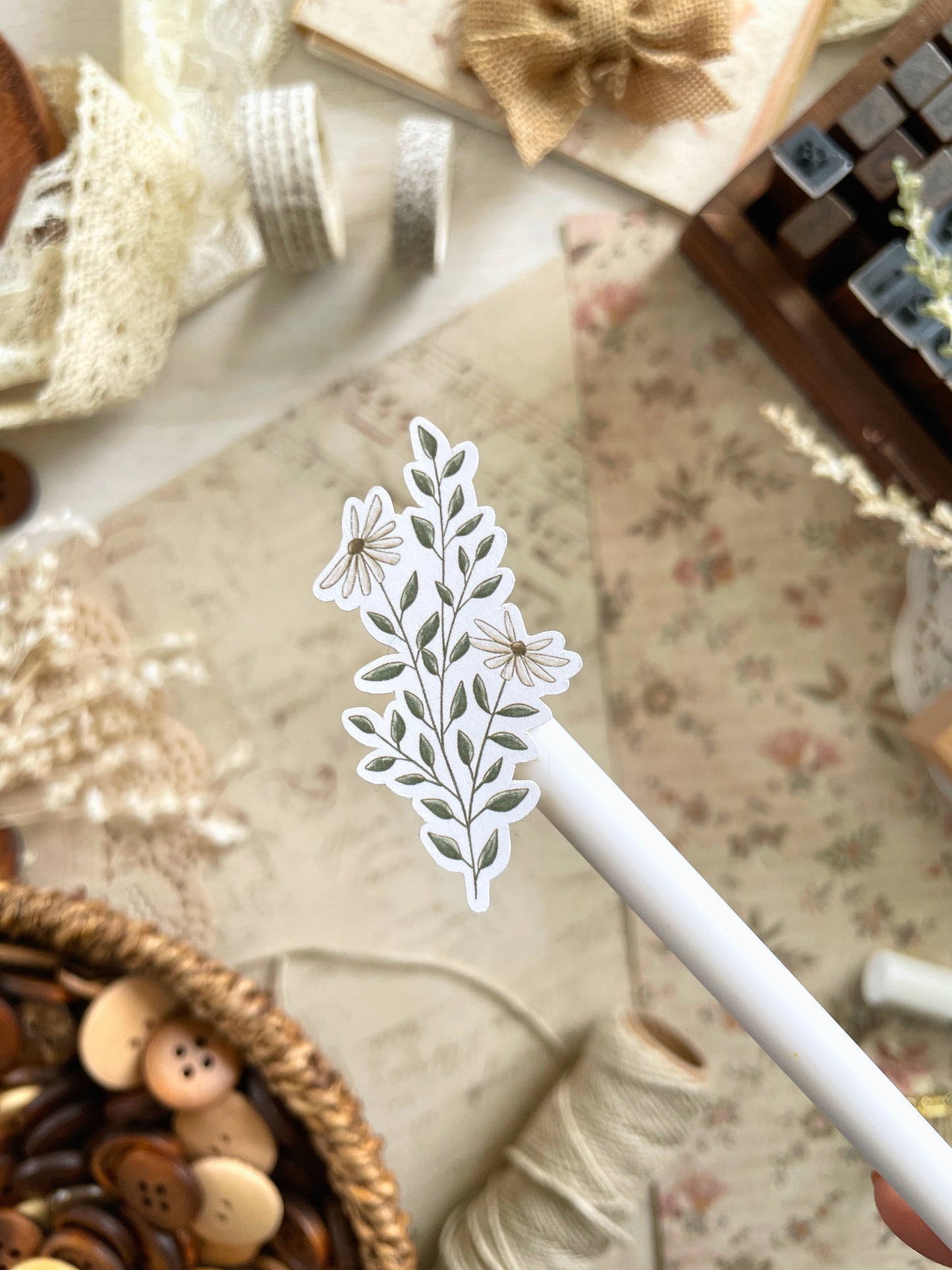 fall aesthetic sticker sheet - 2pc set