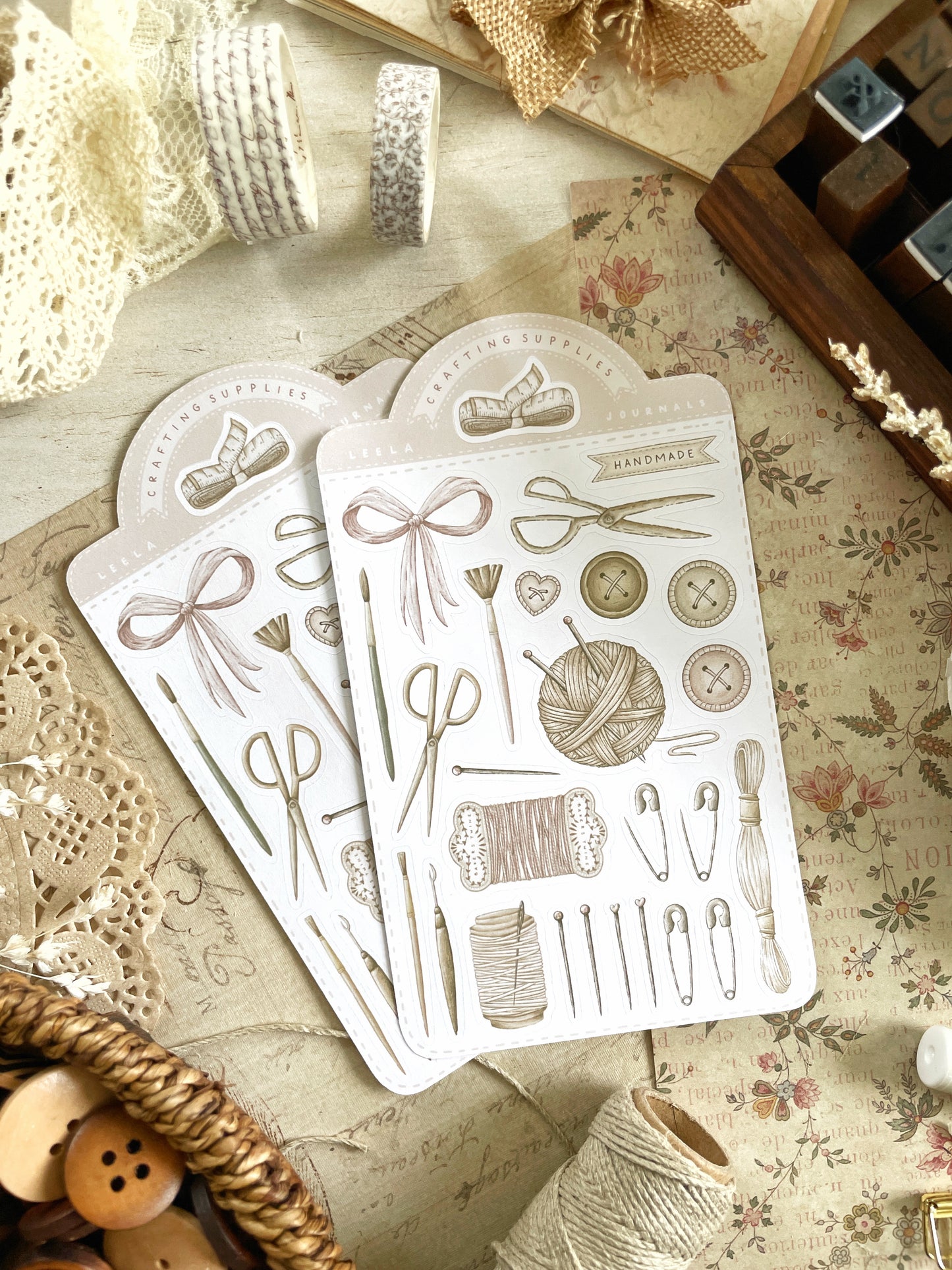 craft supplies sticker sheet - 1pc