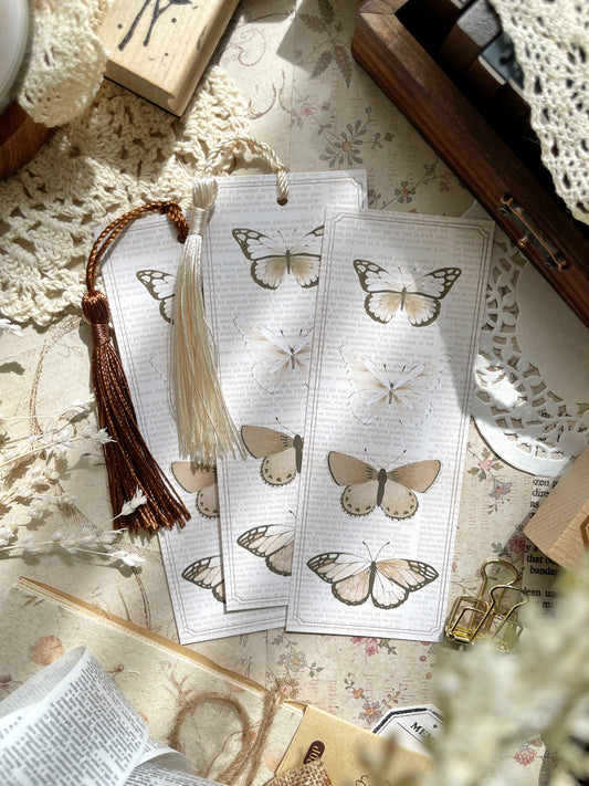 vintage butterfly bookmark