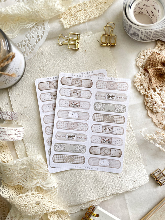 bandaids sticker sheet - 1pc