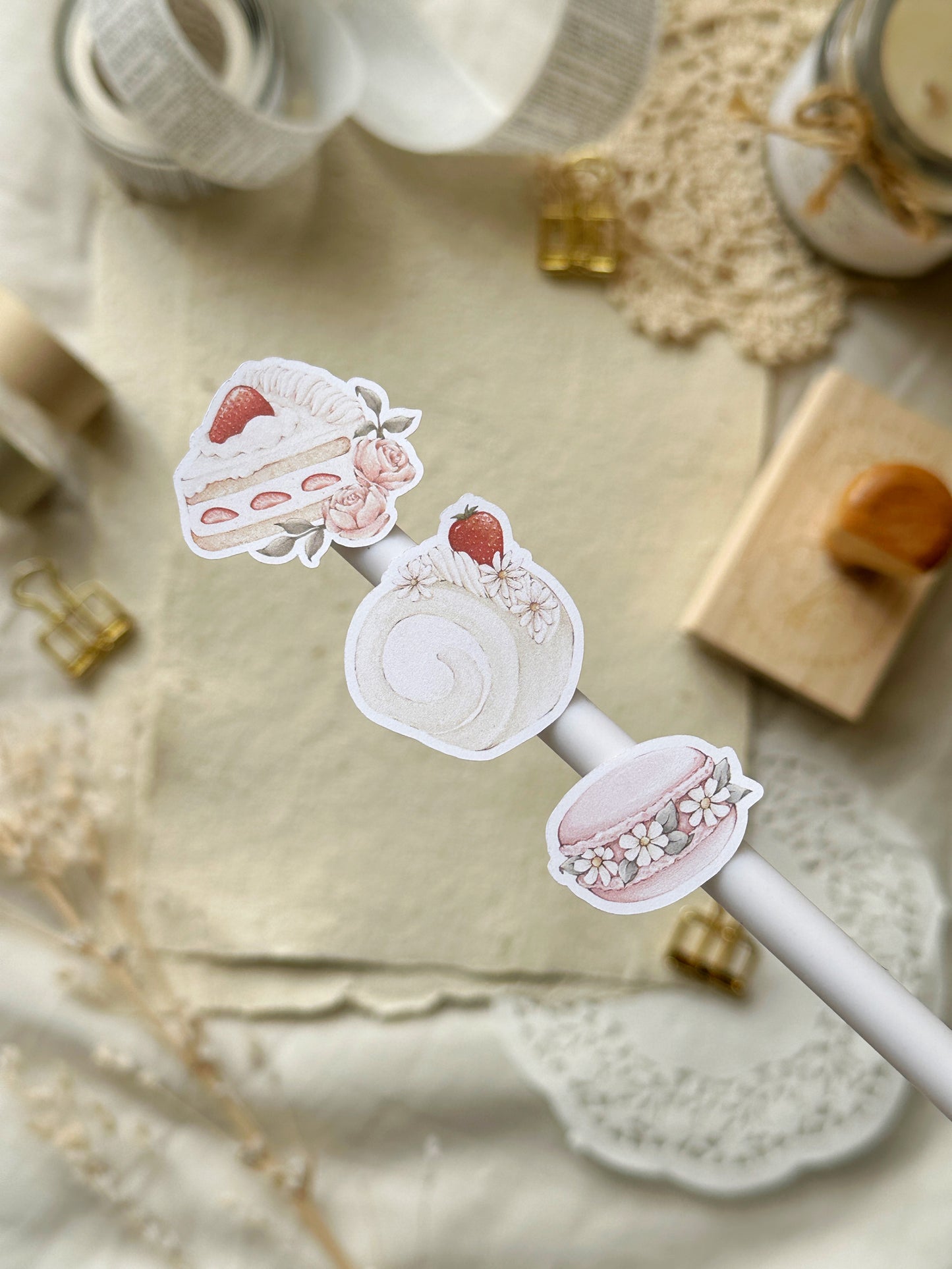 pretty pastries sticker sheet