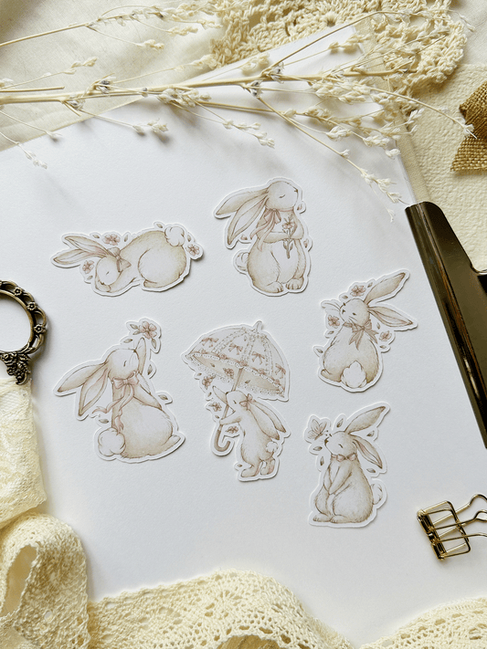 bunny sticker flake bundle