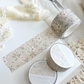 beige white sakura cherry blossom washi tape