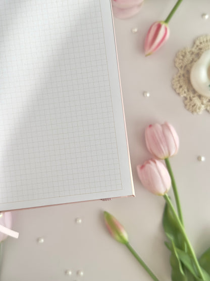 160 gsm | A5 | rose spell book (dot, grid, lined)