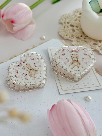 teddy bear acrylic clip