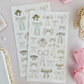 bows sticker sheet - 2pc set