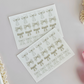 bows sticker sheet - 2pc set