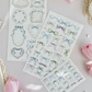 enchanted bows & frames sticker sheets - 3pc set
