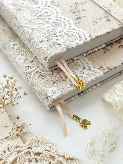 120 gsm | A5 | rose & lace notebook (dotted)