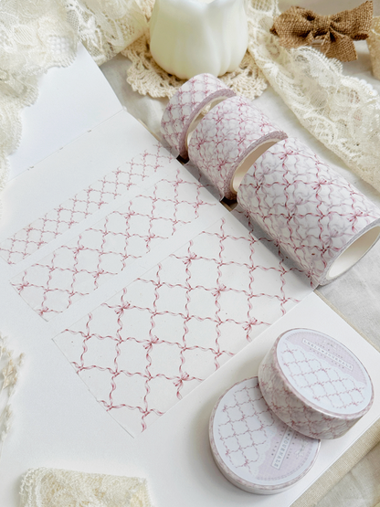 coquette bow trellis washi tape
