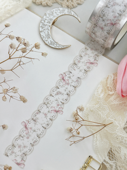 bows & lace die cut washi tape