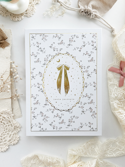 120 gsm | A5 | rose & lace notebook (dotted)