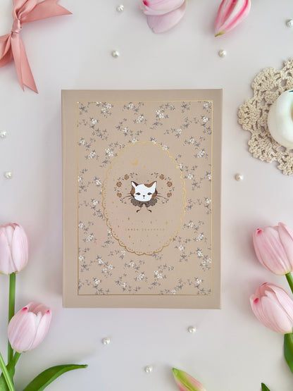 160 gsm | B6 | calico cat notebook (dotted, grid)