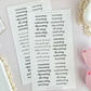 monthly & weekly headers 2 sticker sheet - 3pc set