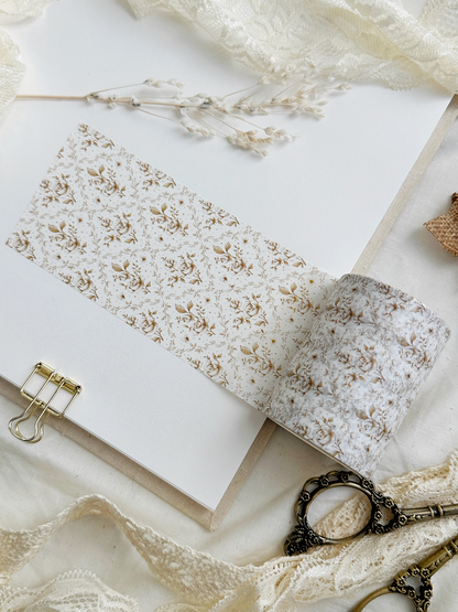 ivory rose trellis washi tape