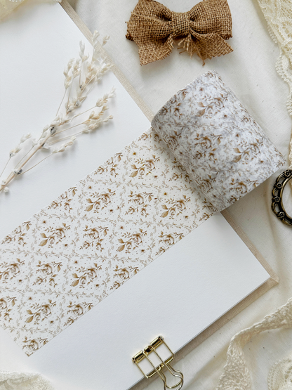 ivory rose trellis washi tape