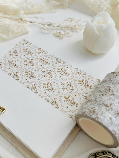 ivory rose trellis washi tape