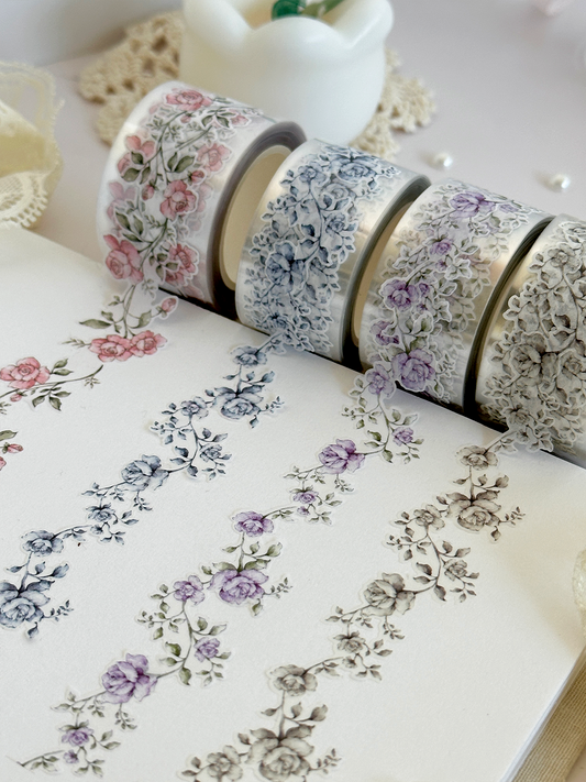 rose vine die cut washi tape