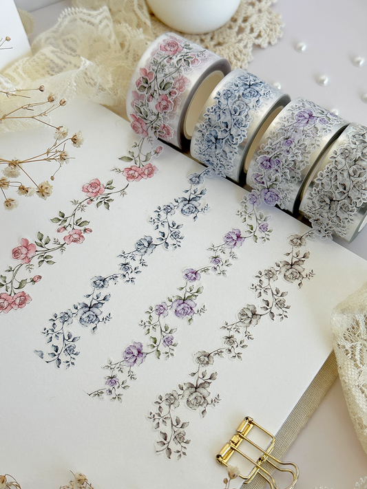 rose vine die cut washi tape