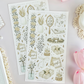 fall aesthetic sticker sheet - 2pc set