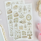fall aesthetic sticker sheet - 2pc set