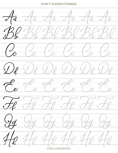 Calligraphy Handwriting Practice Book - With Worksheets For