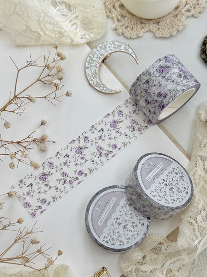 lilac roses washi tape