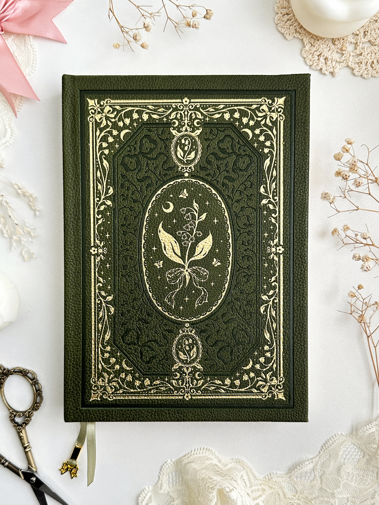 160 gsm | A5 | lily of the valley spell book (dot, grid, lined)