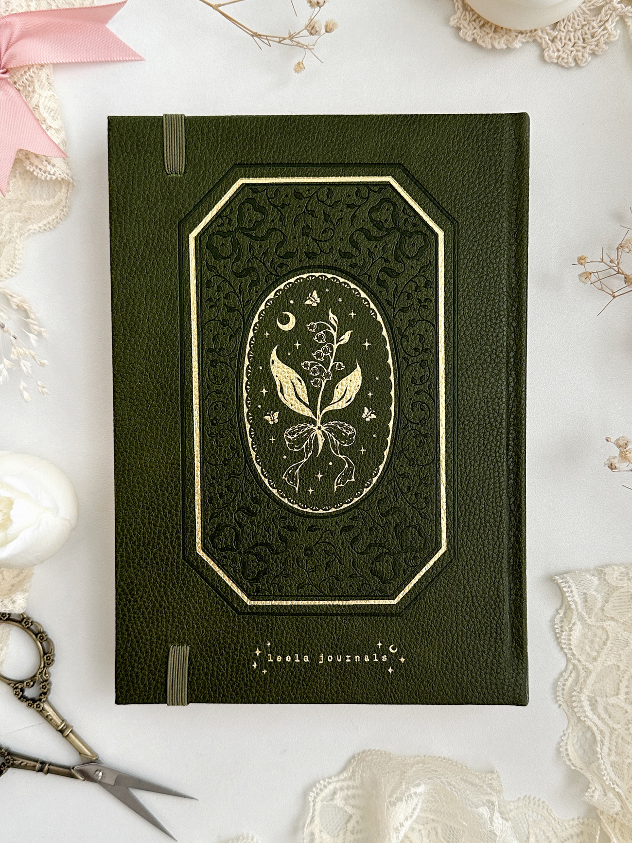 160 gsm | A5 | lily of the valley spell book (dot, grid, lined)