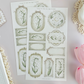 lily of the valley & frames 1 sticker sheet - 2pc set
