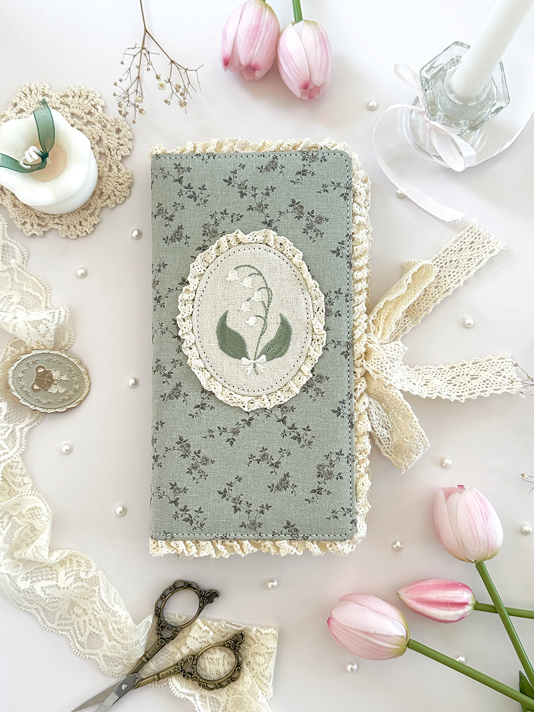 TN | lily of the valley notebook cover