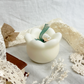 whimsical lily of the valley candle