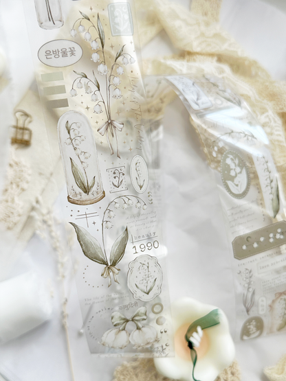 lily of the valley pet & washi tape