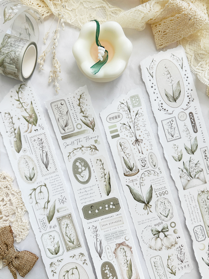 lily of the valley pet & washi tape