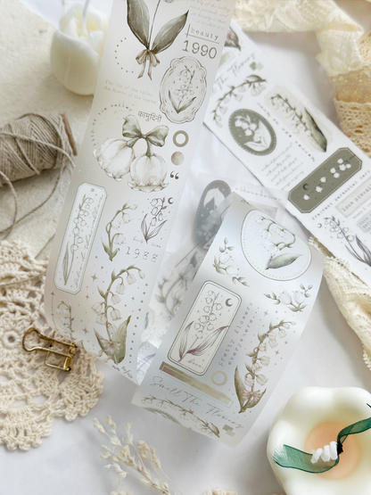 lily of the valley pet & washi tape