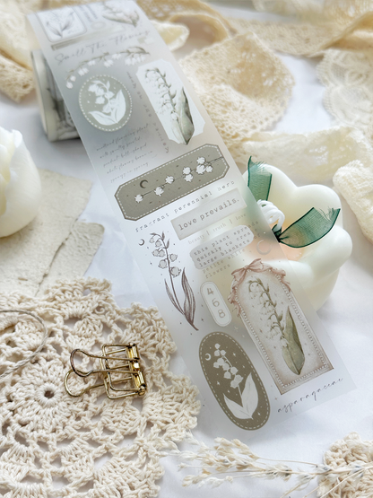 lily of the valley pet & washi tape