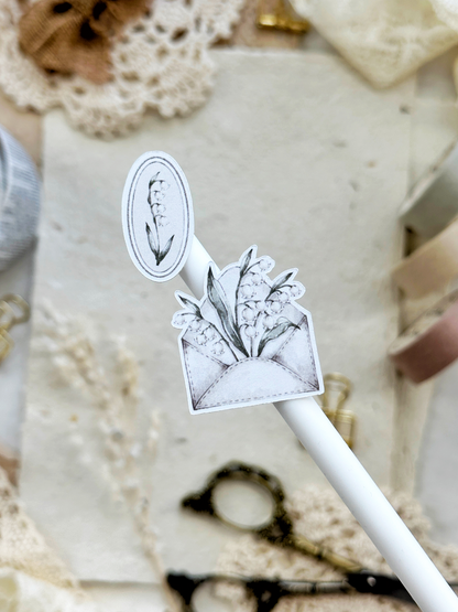 lily of the valley & frames 2 sticker sheet - 2pc set