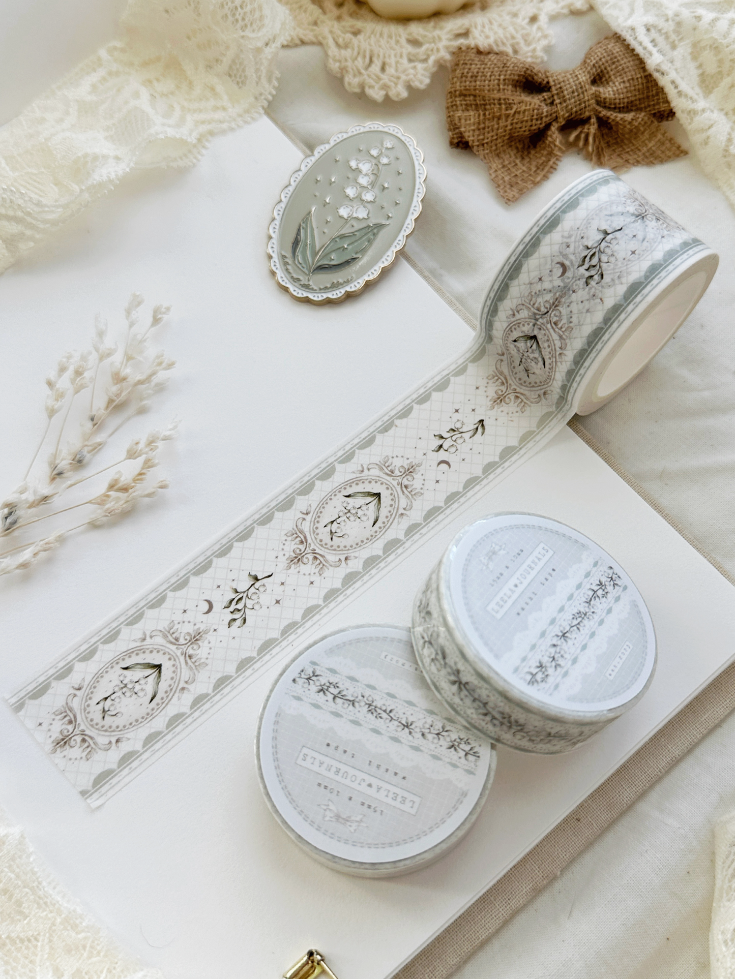 lily of the valley lace washi tape
