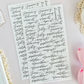 monthly & weekly headers 2 sticker sheet - 3pc set